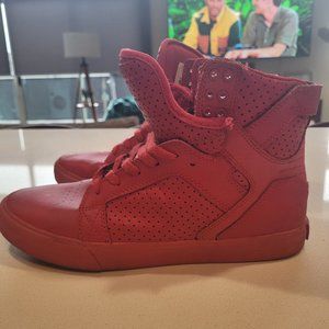 Red High Top Supra - Muska 001